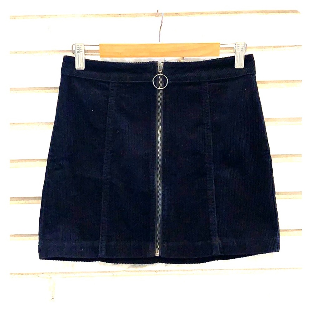 Black Corduroy Skirt